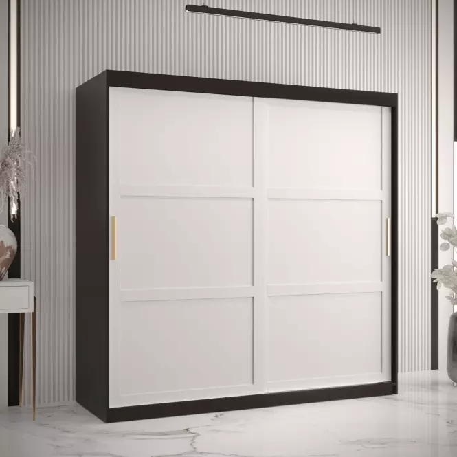 Szekrény Amiro 1 180 fekete/fehér