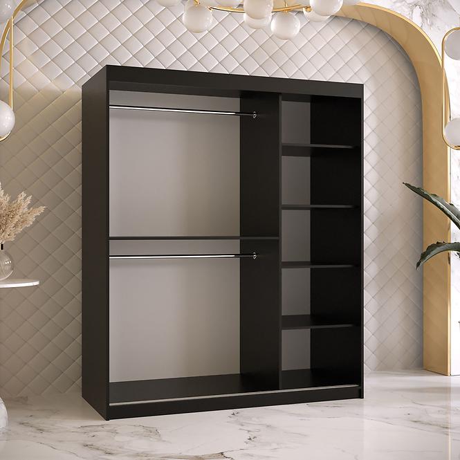Szekrény Amiro 2 150 fekete/fehér