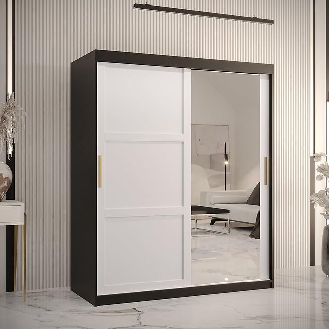 Szekrény Amiro 2 150 fekete/fehér,5