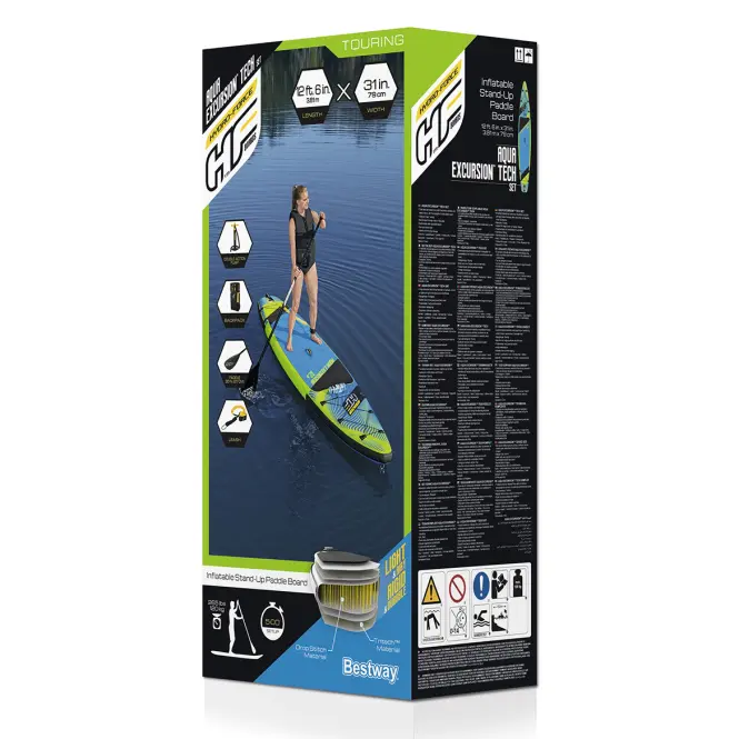 Felfújható készlet paddleboard Sup Aqua Excursion Set Hydro-Force 65373 BESTWAY,13