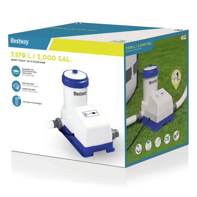 Medence patronos szivattyú Smart Touch Wifi 5678 L/H 58680,11