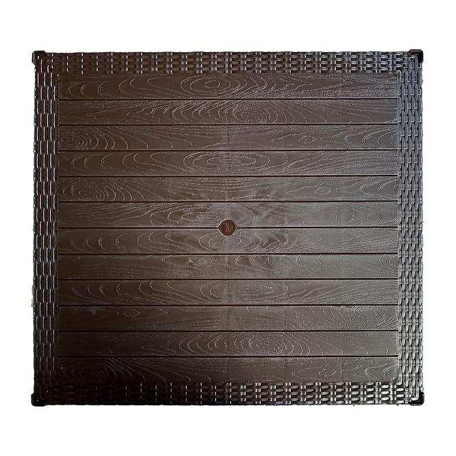 Asztal Infinitty barna 90x90 cm