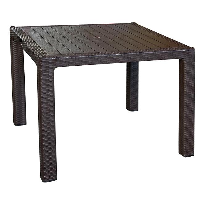 Asztal Infinitty barna 90x90 cm