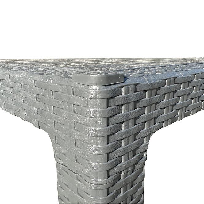Asztal Infinitty szürke 90x90 cm,4
