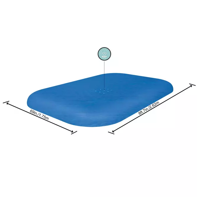 Fedő négyszögletes medencére 2,62 X 1,75 M 58319