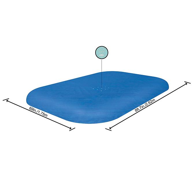 Fedő négyszögletes medencére 2,62 X 1,75 M 58319