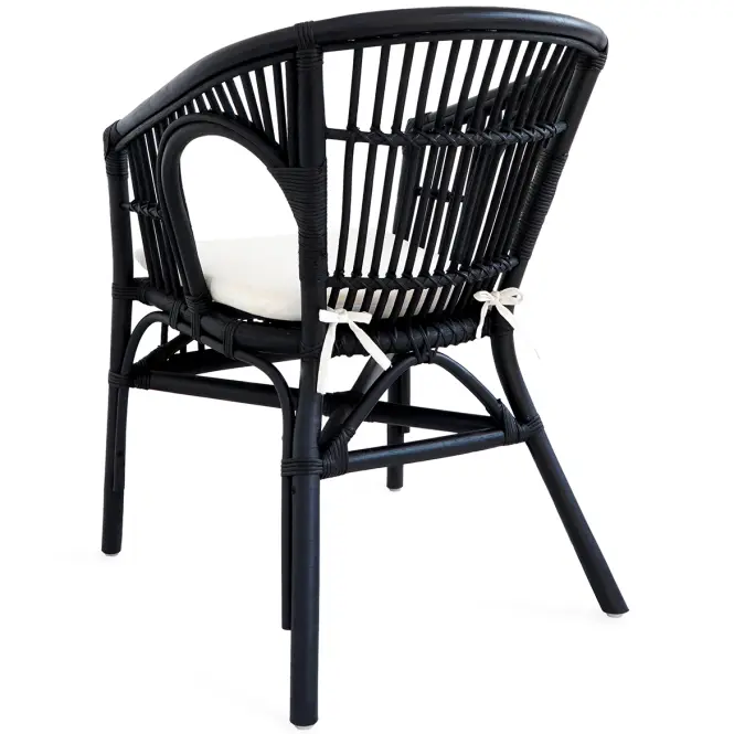Rattan szék Dion fekete