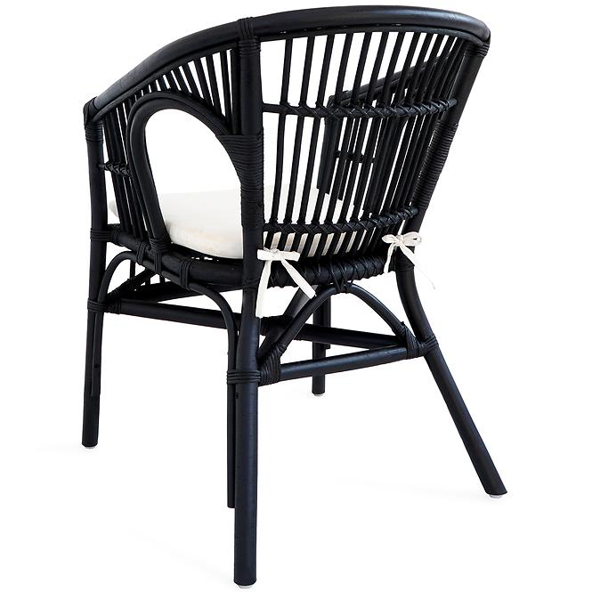 Rattan szék Dion fekete