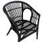 Rattan szék Dion fekete,5