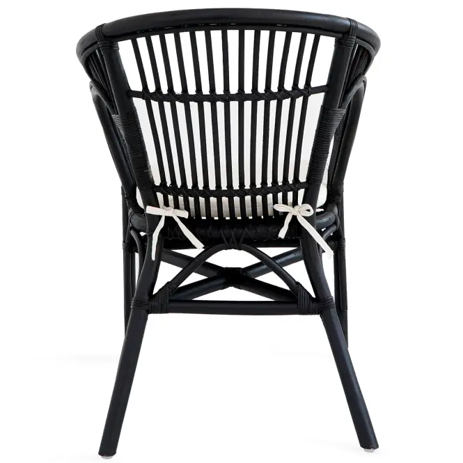 Rattan szék Dion fekete