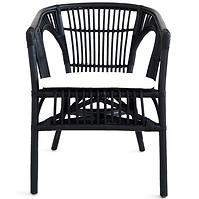 Rattan szék Dion fekete