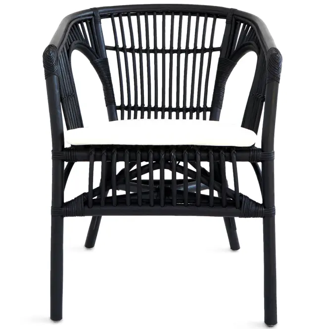 Rattan szék Dion fekete,3