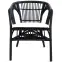 Rattan szék Dion fekete,3