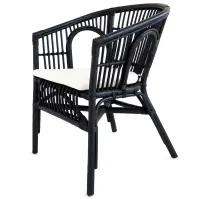 Rattan szék Dion fekete