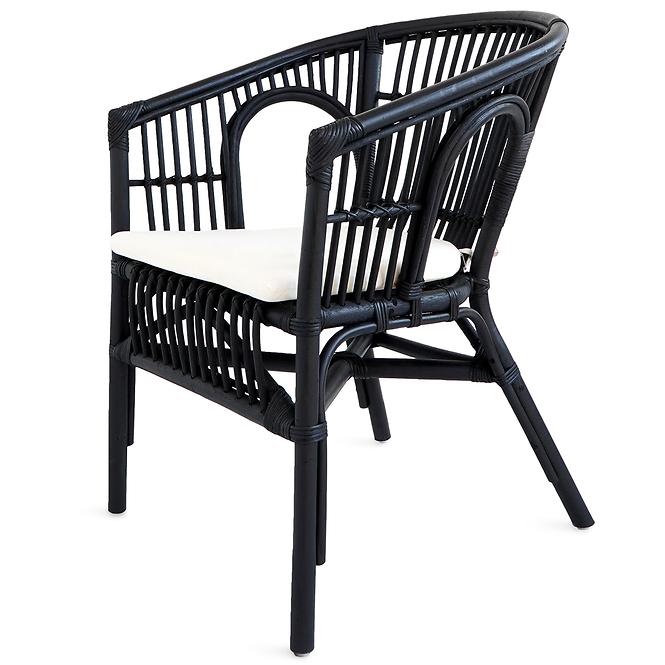 Rattan szék Dion fekete