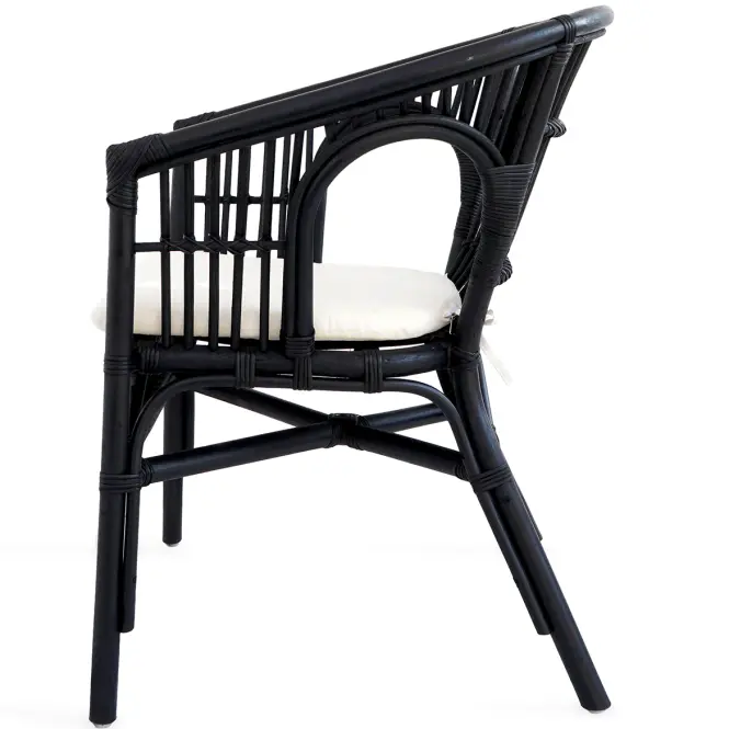 Rattan szék Dion fekete