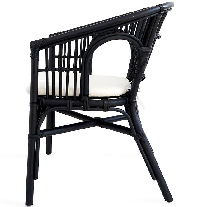 Rattan szék Dion fekete