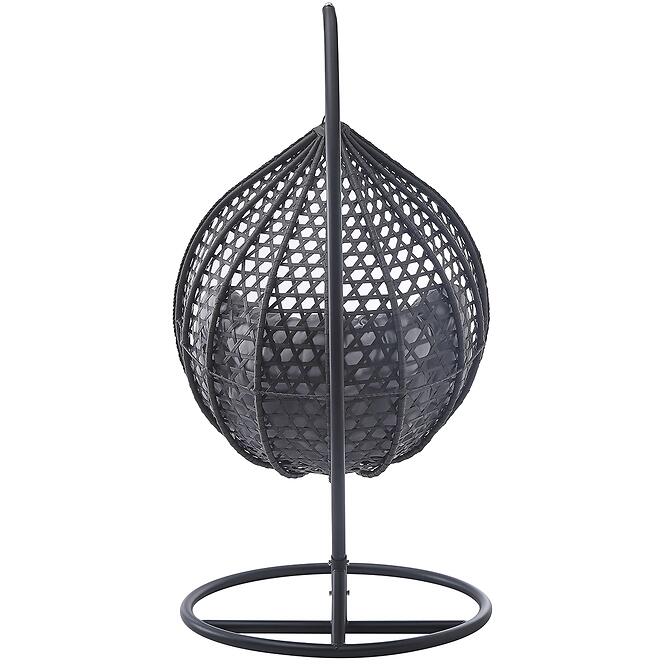 Függőfotel Izeda 2 fekete, ülőpárnával,4