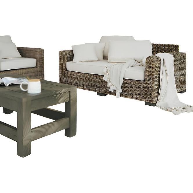 Természetes rattan szett Capucine 2+1+1