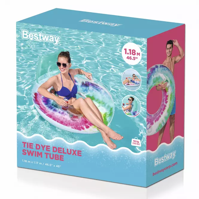 Deluxe batikolt mintás úszógumi 1.18x1.17m 43637
