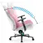 Gamer szék gyerekeknek Diablo X-Gamer 2.0 pink marshmallow,6