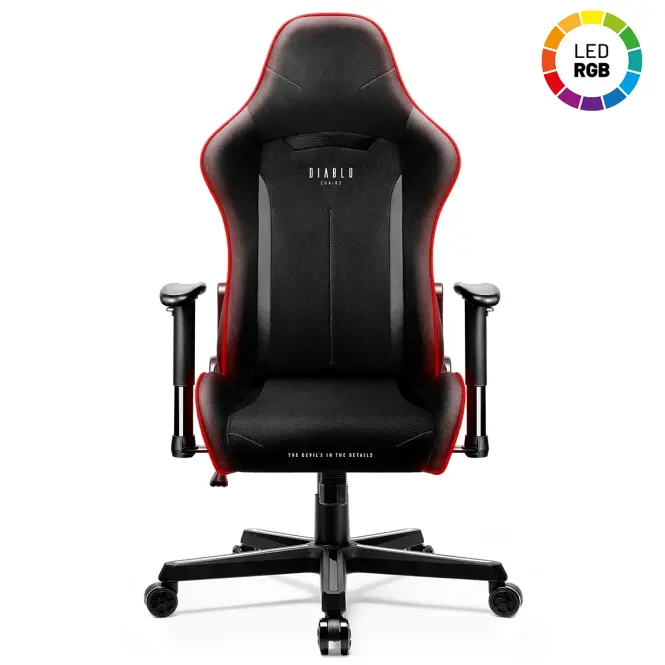 Gamer szék Diablo X-Starter fekete + led