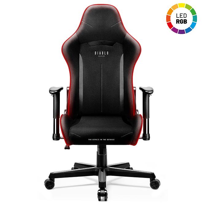 Gamer szék Diablo X-Starter fekete + led,2