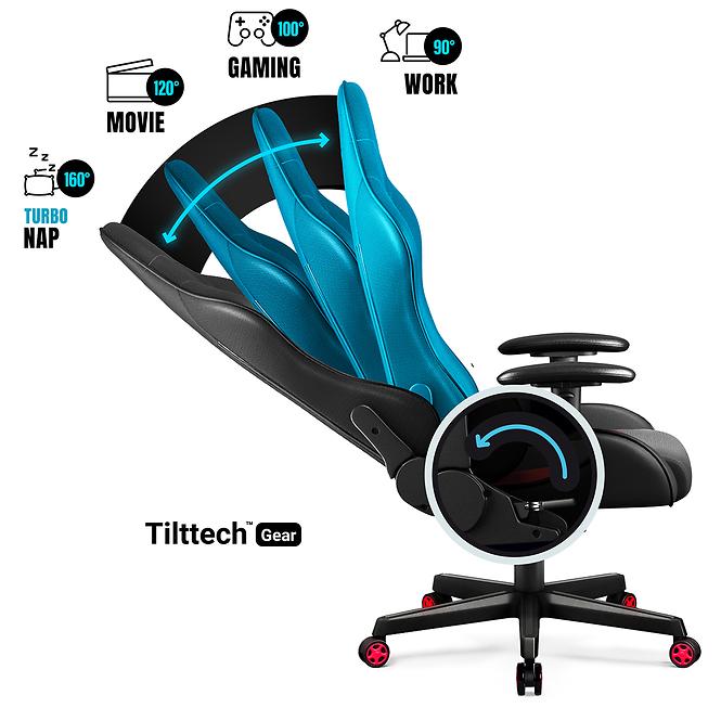 Gamer szék Diablo X-Starter fekete + led