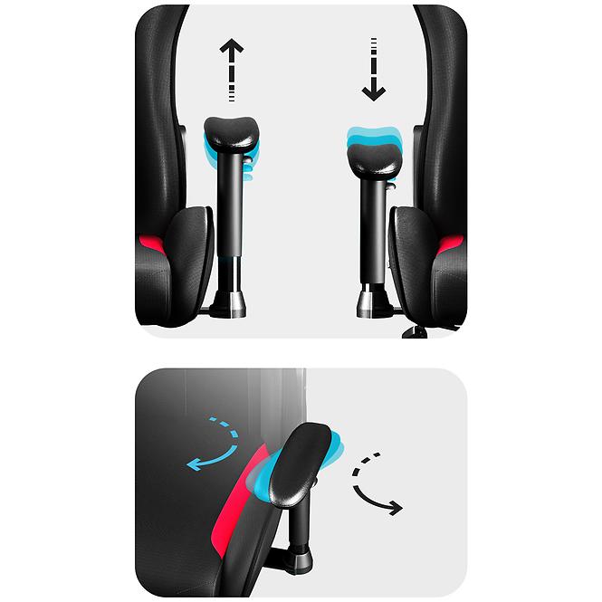 Gamer szék Diablo X-Starter fekete + led,7