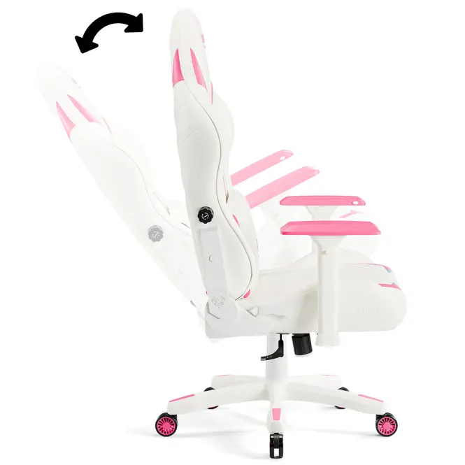 Gamer szék Normal Diablo X-Ray 2.0 fehér/rózsaszín