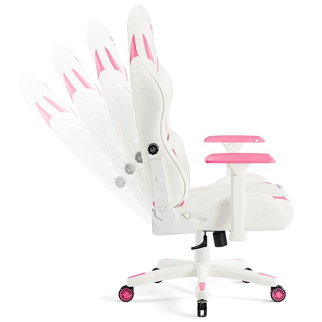 Gamer szék Normal Diablo X-Ray 2.0 fehér/rózsaszín