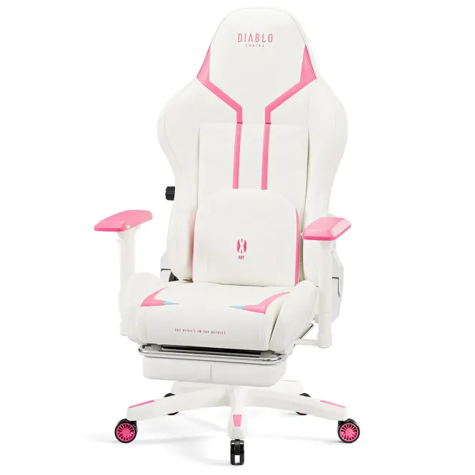 Gamer szék Normal Diablo X-Ray 2.0 fehér/rózsaszín,8