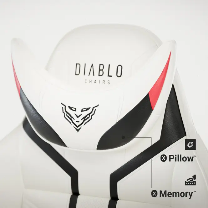 Gamer szék King Diablo X-Ray 2.0 fekete/fehér,9