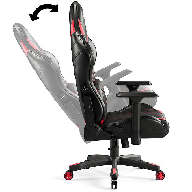 Gamer szék King Diablo X-Ray 2.0 fekete/piros
