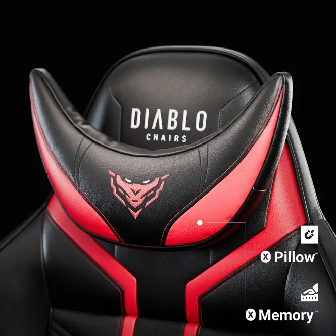 Gamer szék King Diablo X-Ray 2.0 fekete/piros,10