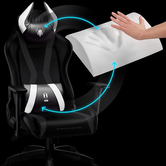 Gamer szék Normal Diablo X-Horn 2.0 fekete/fehér