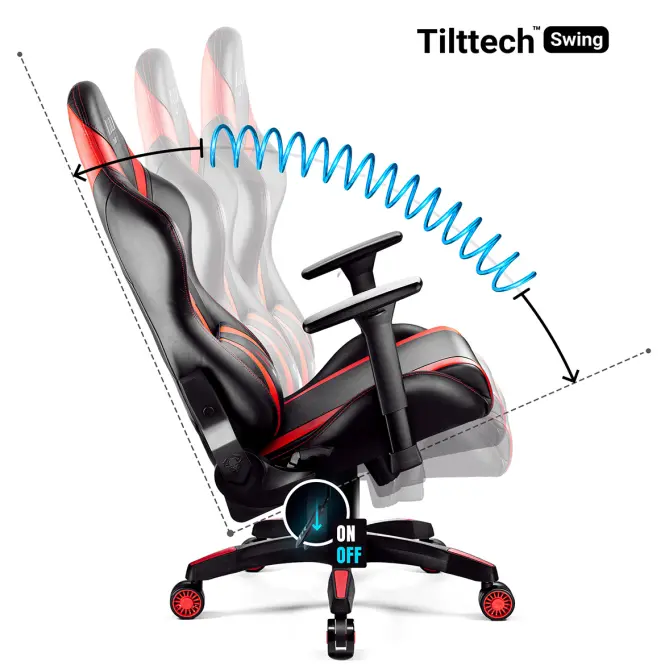 Gamer szék Normal Diablo X-Horn 2.0 fekete/piros