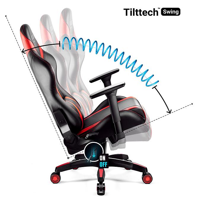 Gamer szék Normal Diablo X-Horn 2.0 fekete/piros,6