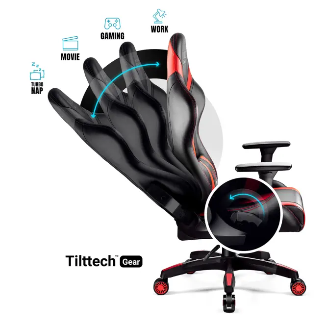 Gamer szék Normal Diablo X-Horn 2.0 fekete/piros