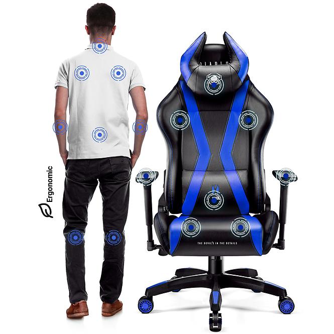 Gamer szék Normal Diablo X-Horn 2.0 fekete/kék