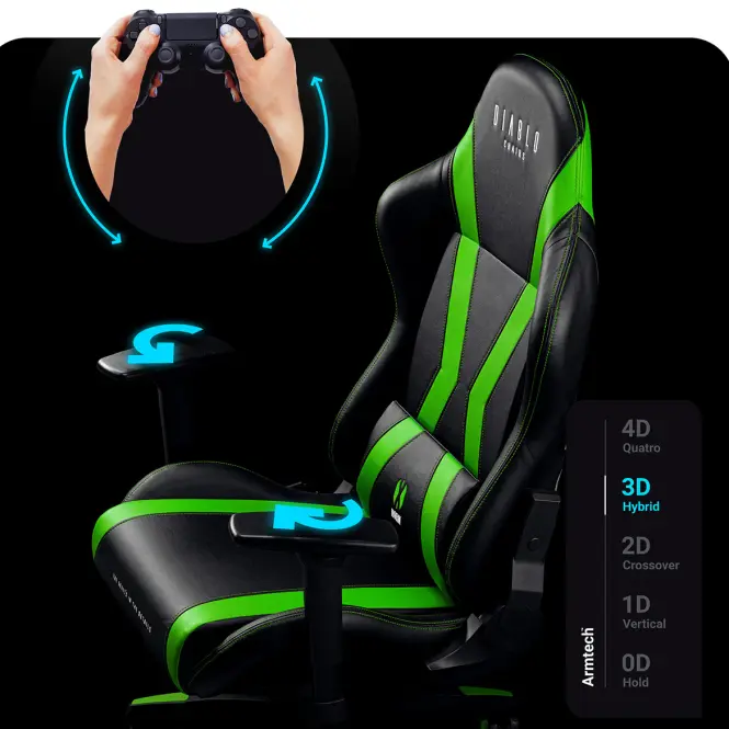 Gamer szék Normal Diablo X-Horn 2.0 fekete/antracit,15