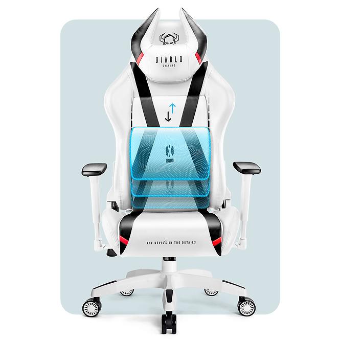 Gamer szék Normal Diablo X-Horn 2.0 fehér/fekete