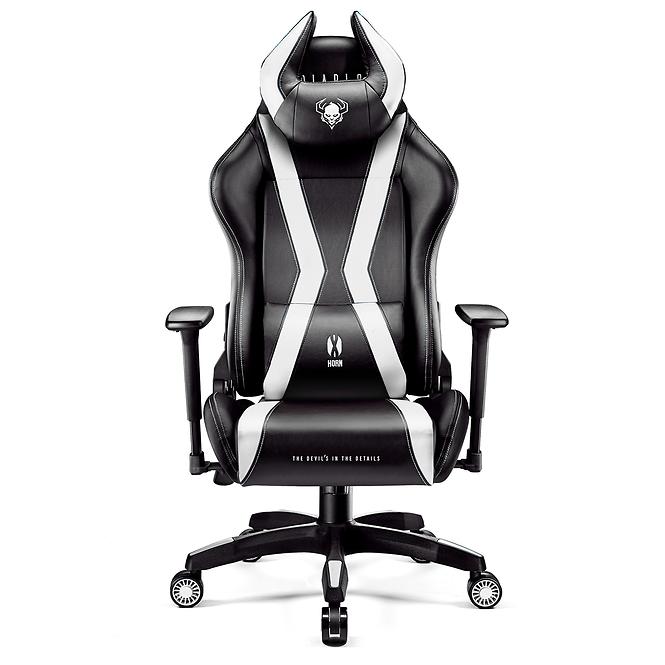Gamer szék King Diablo X-Horn 2.0 fekete/fehér