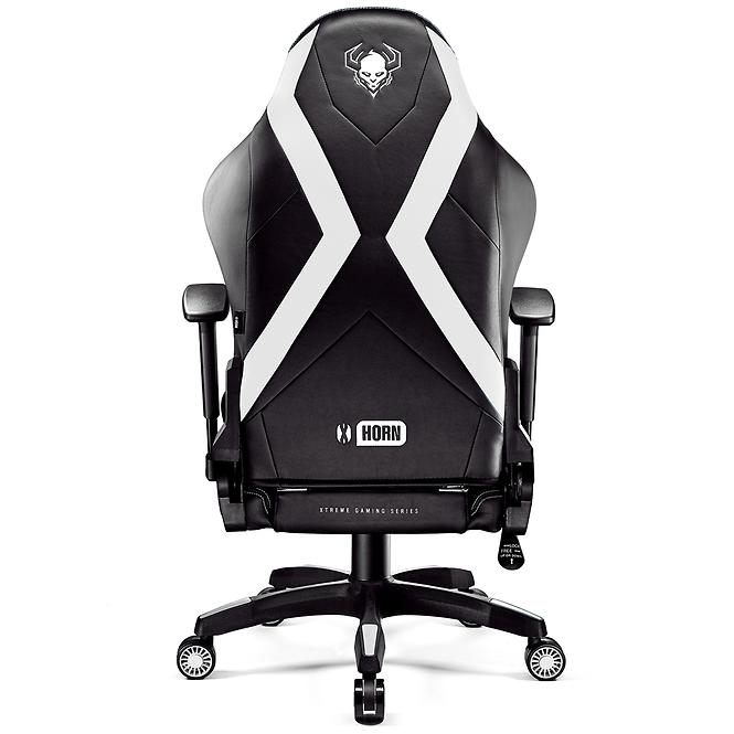 Gamer szék King Diablo X-Horn 2.0 fekete/fehér