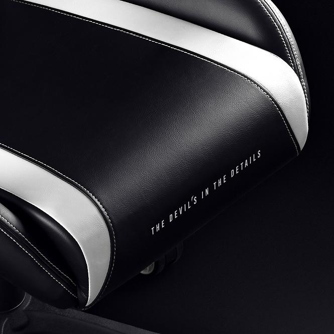 Gamer szék King Diablo X-Horn 2.0 fekete/fehér
