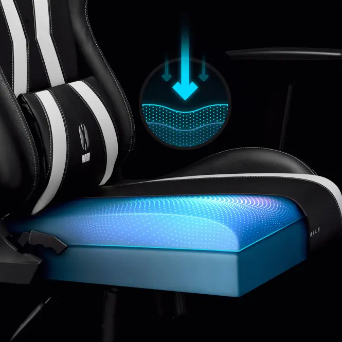 Gamer szék King Diablo X-Horn 2.0 fekete/fehér