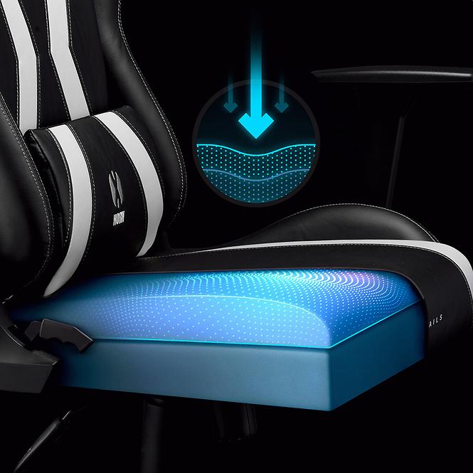 Gamer szék King Diablo X-Horn 2.0 fekete/fehér