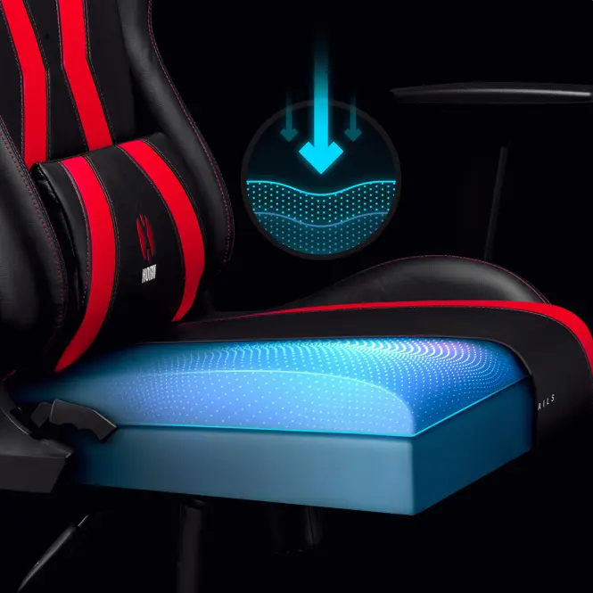 Gamer szék King Diablo X-Horn 2.0 fekete/piros