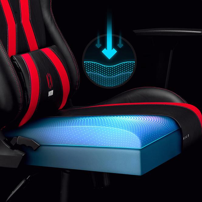 Gamer szék King Diablo X-Horn 2.0 fekete/piros