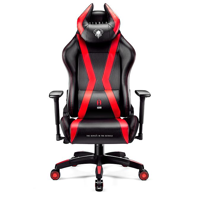 Gamer szék King Diablo X-Horn 2.0 fekete/piros